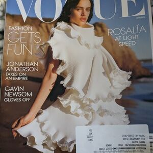 Vogue Spring Edition - White Ruffled Elegance